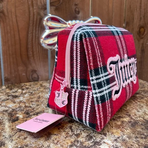 Juicy Couture Plaid Cosmetic Bag - Picture 3 of 10